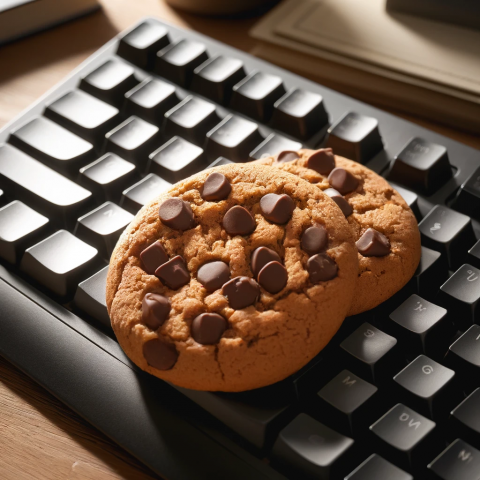 Cookies sur un clavier